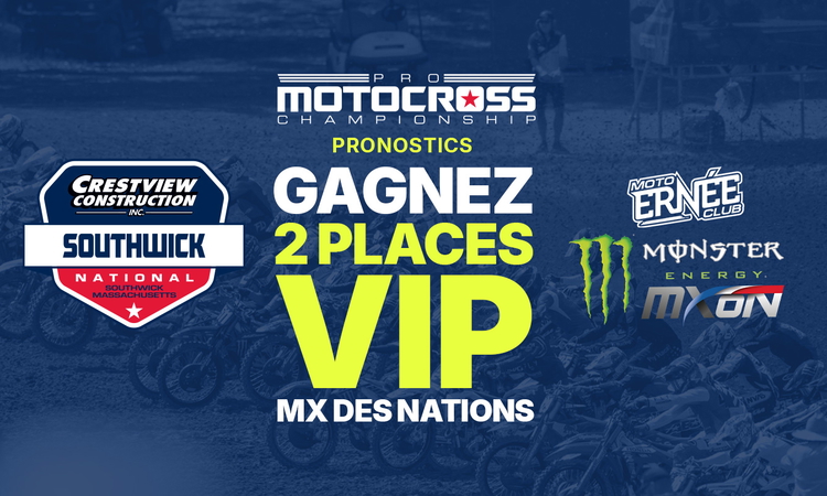 Le classement des pronos avant le MX de Southwick