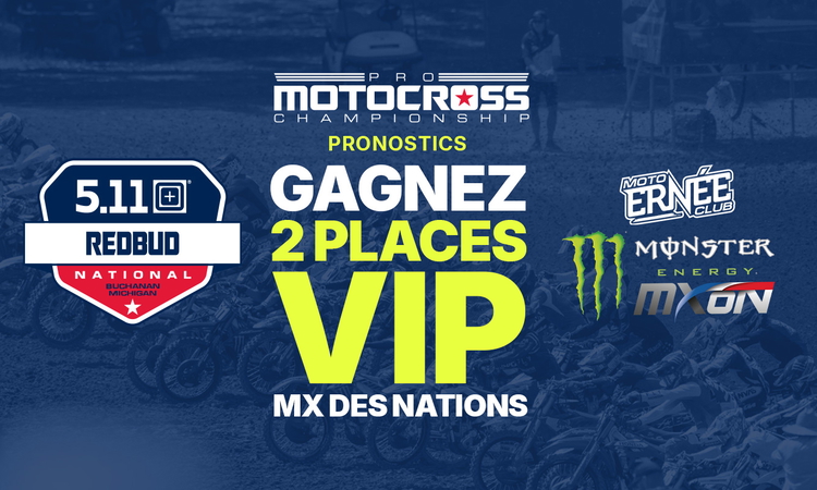 Le classement des pronos avant le MX de RedBud