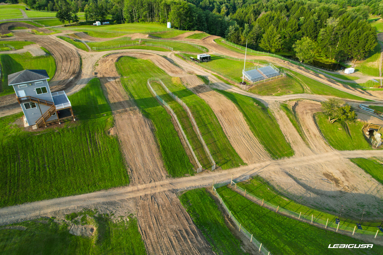 La piste d'Unadilla lundi après-midi