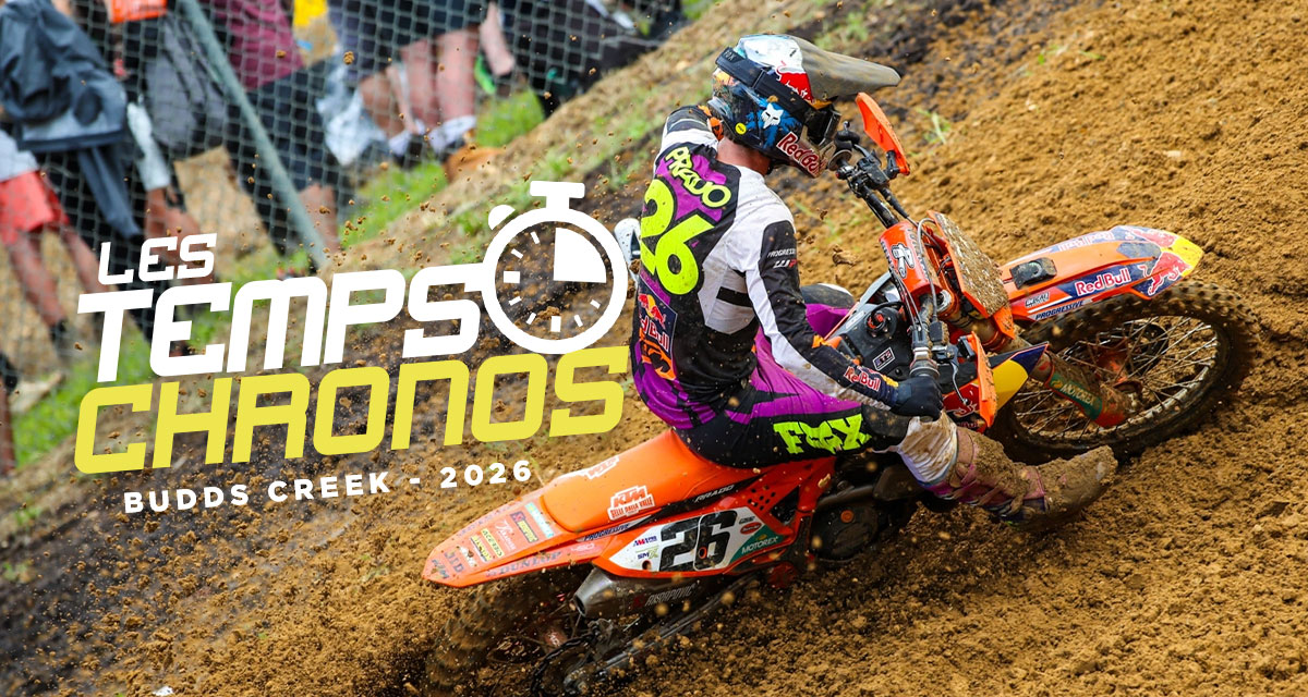 Les temps chronos du MX de Budds Creek