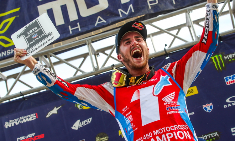 Le Champion 450 Pro Motocross 2026 est Hunter Lawrence