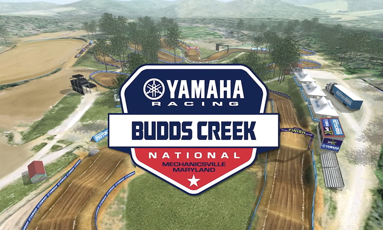 La piste virtuelle du MX de Budds Creek