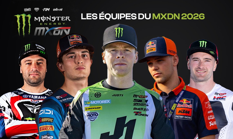 La liste des équipes du MXDN 2026 à Ernée