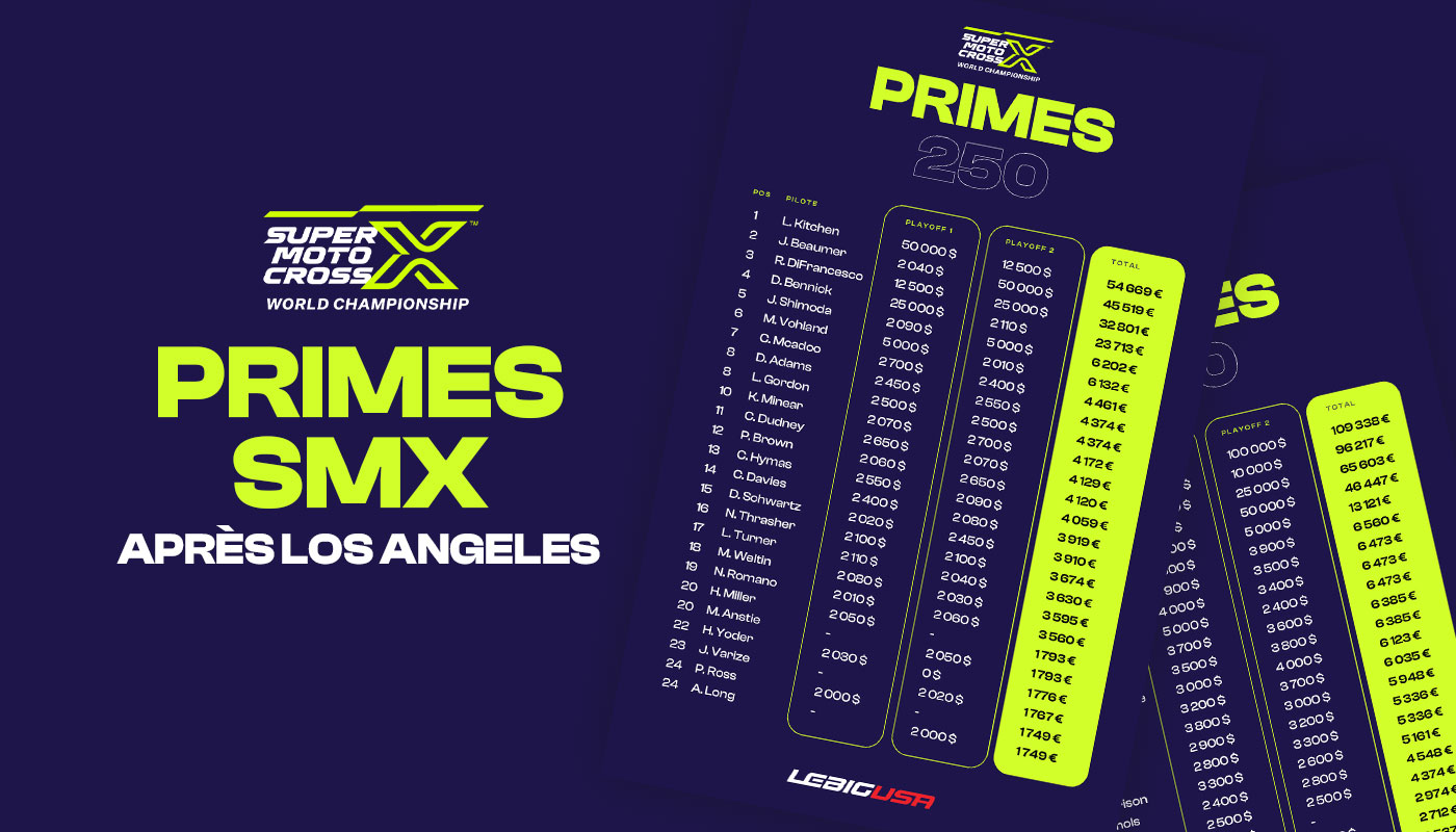 Les primes du SMX après Los Angeles