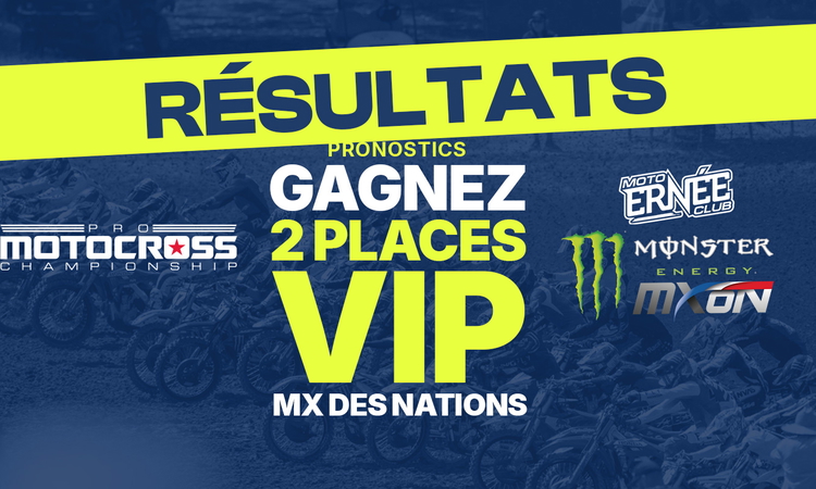Résultats des pronostics Pro Motocross 2026